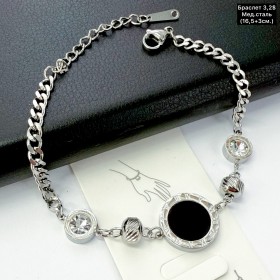 Браслет мед.сталь 10415 (16,5+3см.)